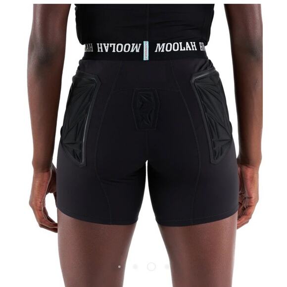 NWT Women's Moolah Kicks Compression Basketball Shorts Black Padded Size XXL $45 - Picture 4 of 7